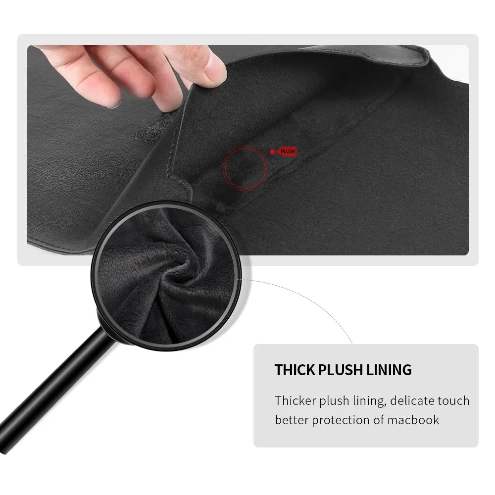 Foldable Laptop Sleeve with Convenient Stand Attachment