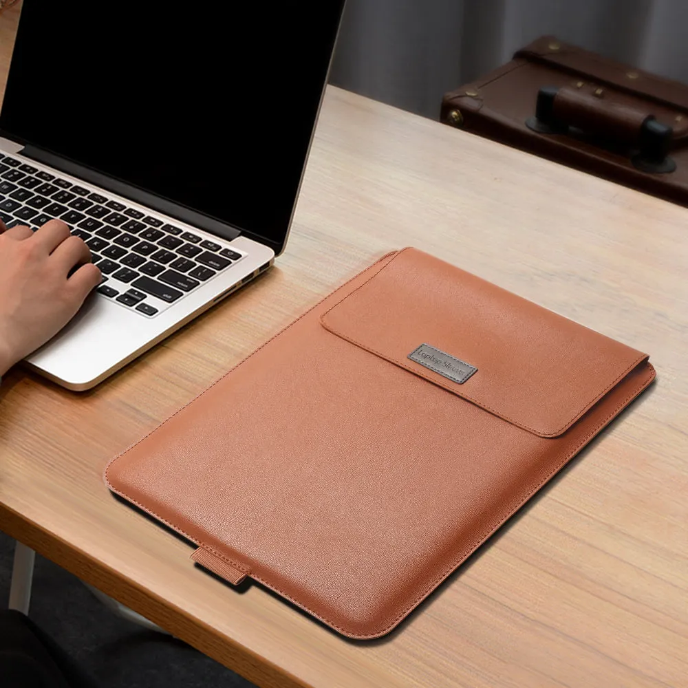 Foldable Laptop Sleeve with Convenient Stand Attachment