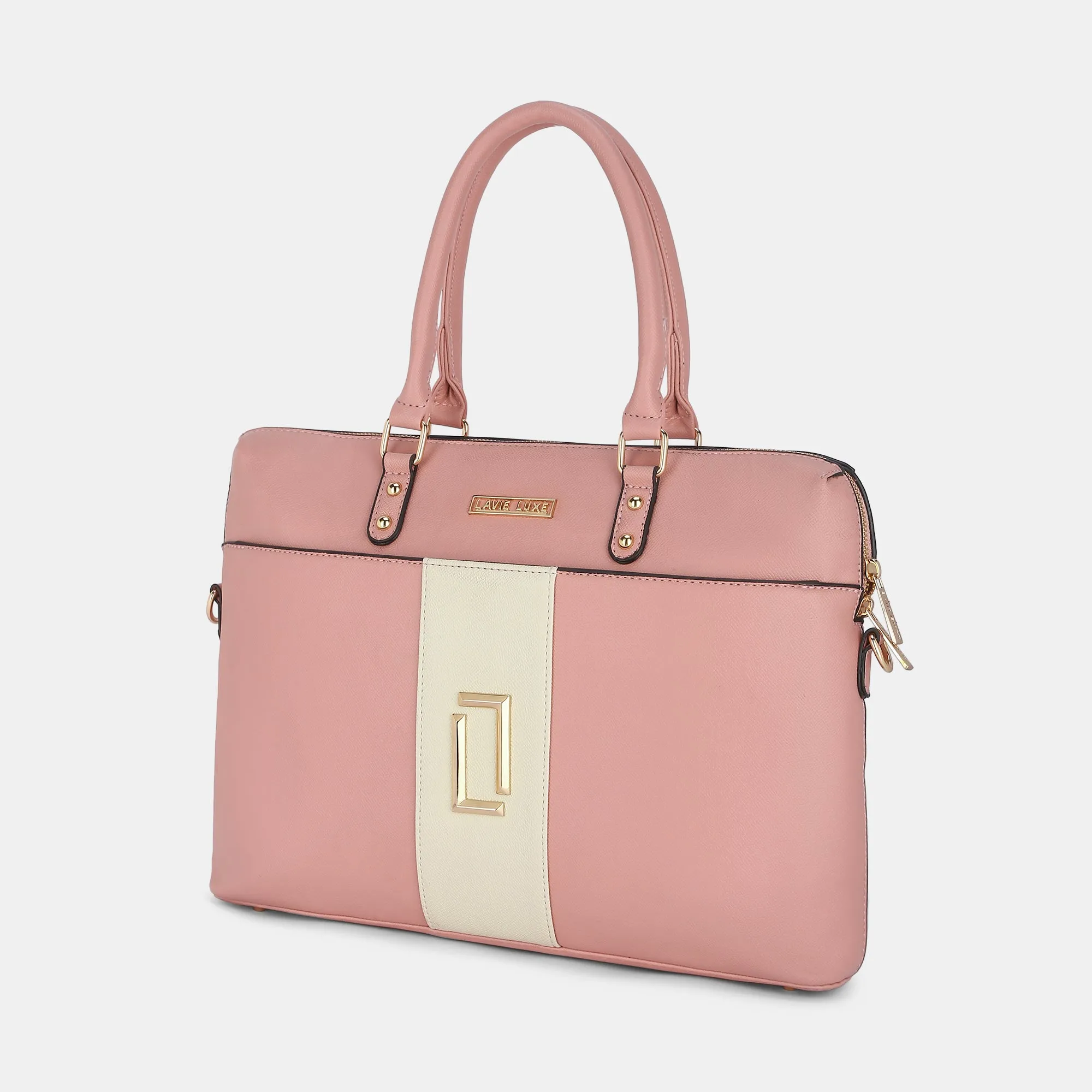 Lavie Luxe Welsy Pink Large Women's Laptop Handbag