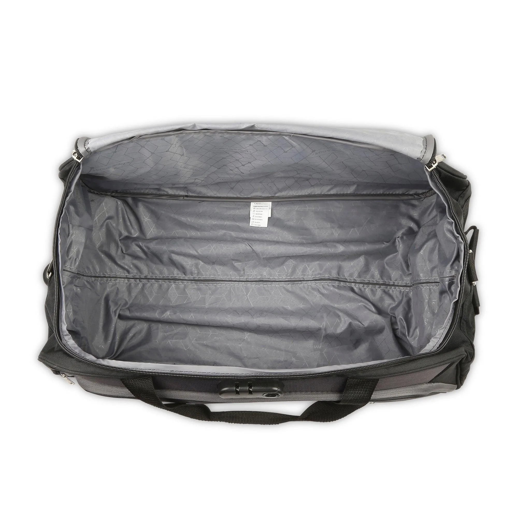 Lavie Sport 65 cms Anti-theft Voyage Wheel Duffle Bag | Trolley Bag Black