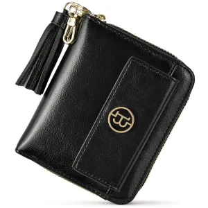 Lomy Small Coin & Card Purse With Tassel — Cowhide