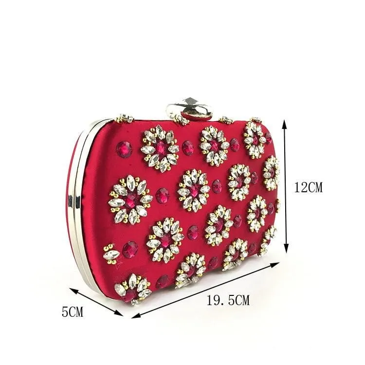 Luxy Moon Rhinestone Evening Bags Luxury Beaded Wedding Clutches