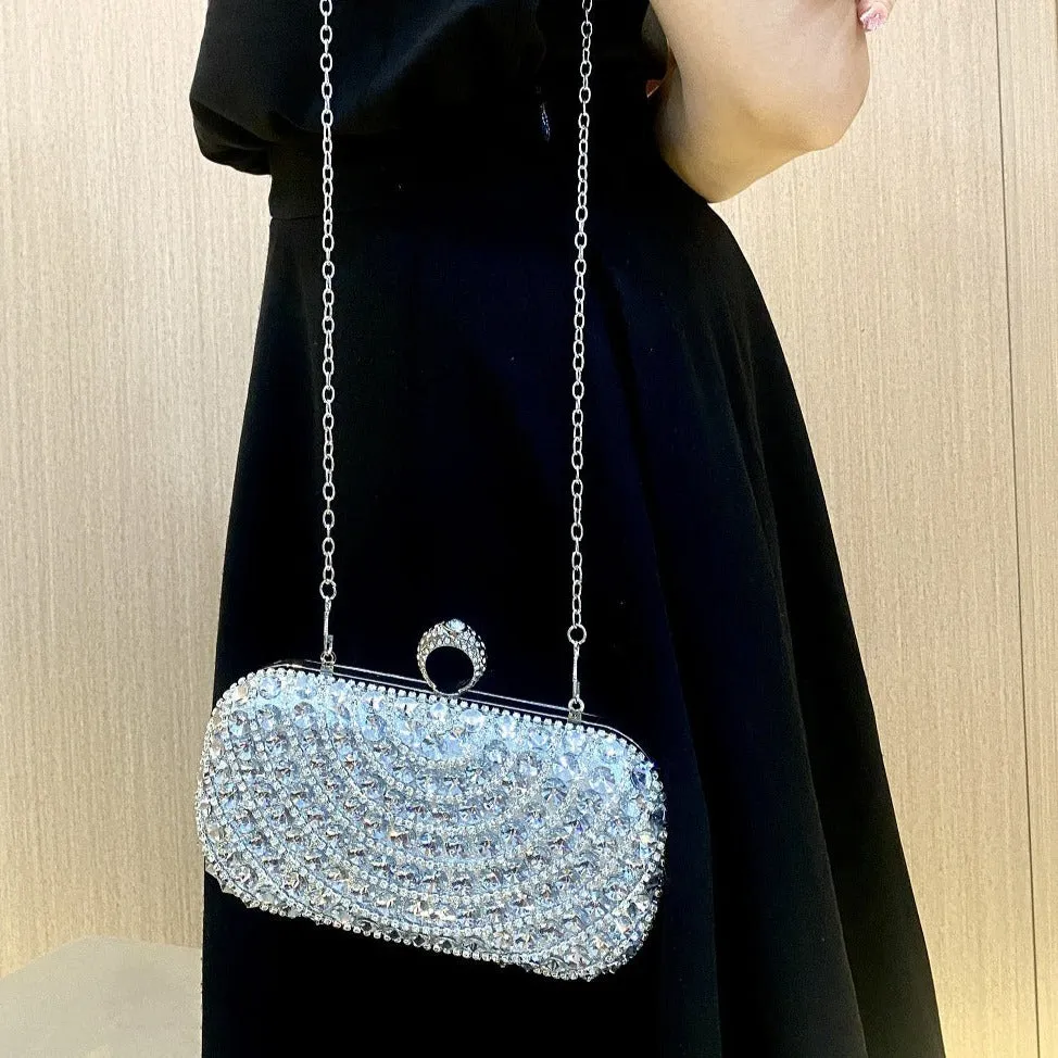 Luz Diamonds Clutch Bag