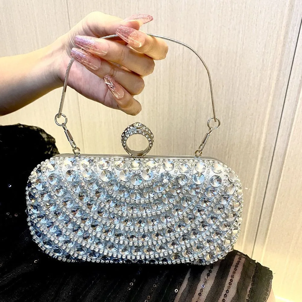 Luz Diamonds Clutch Bag