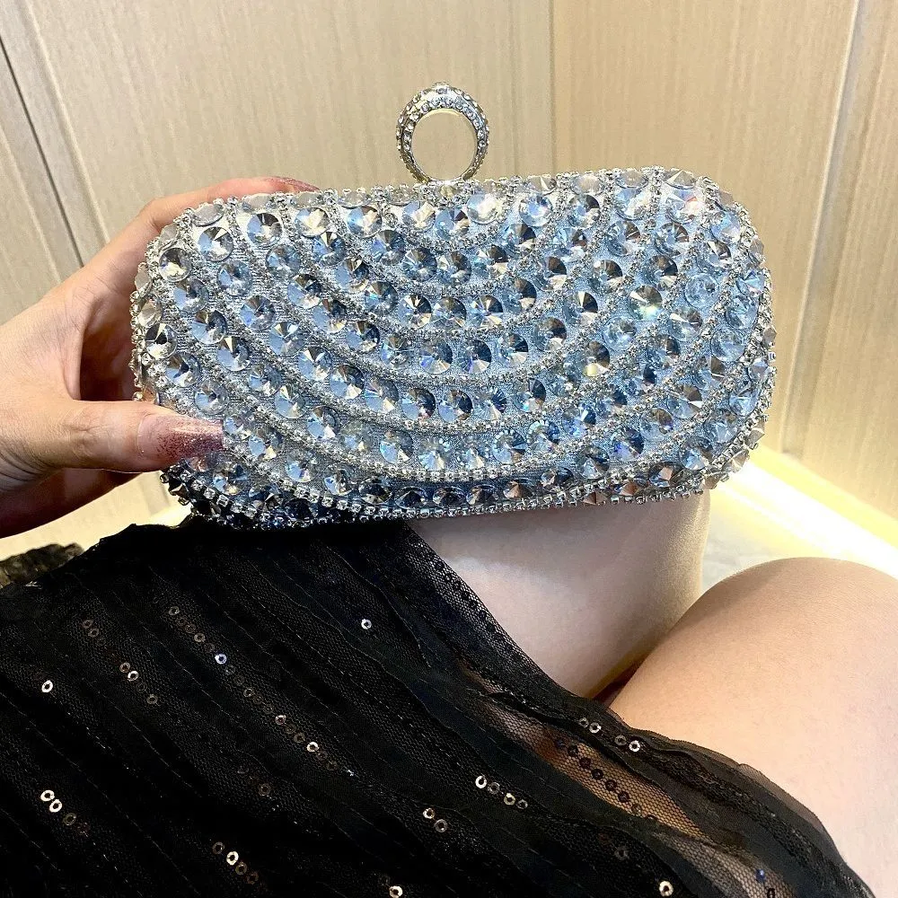 Luz Diamonds Clutch Bag