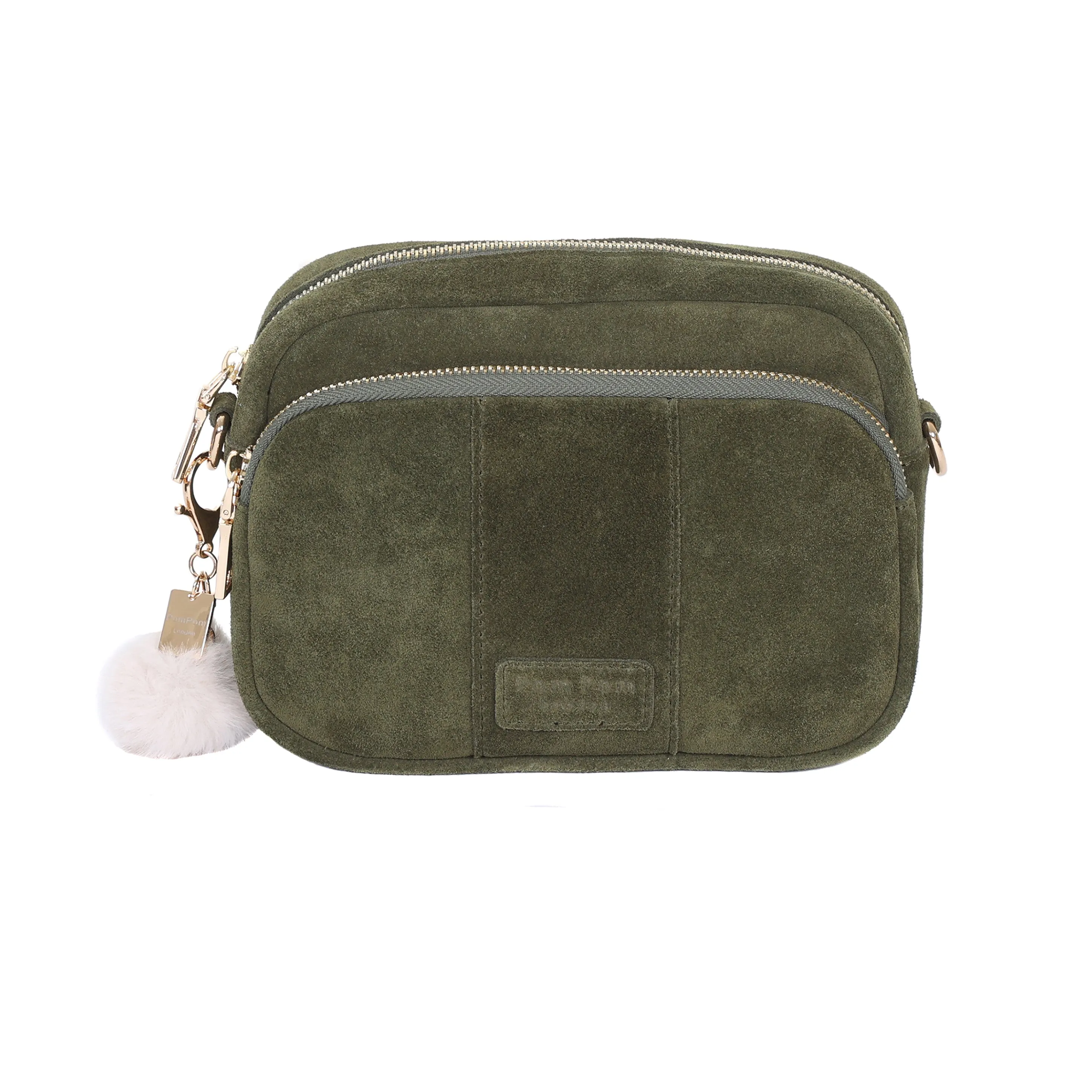 Premium Olive Green Mayfair Suede Bag