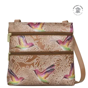 Medium Crossbody With Double Zip Pockets - 447