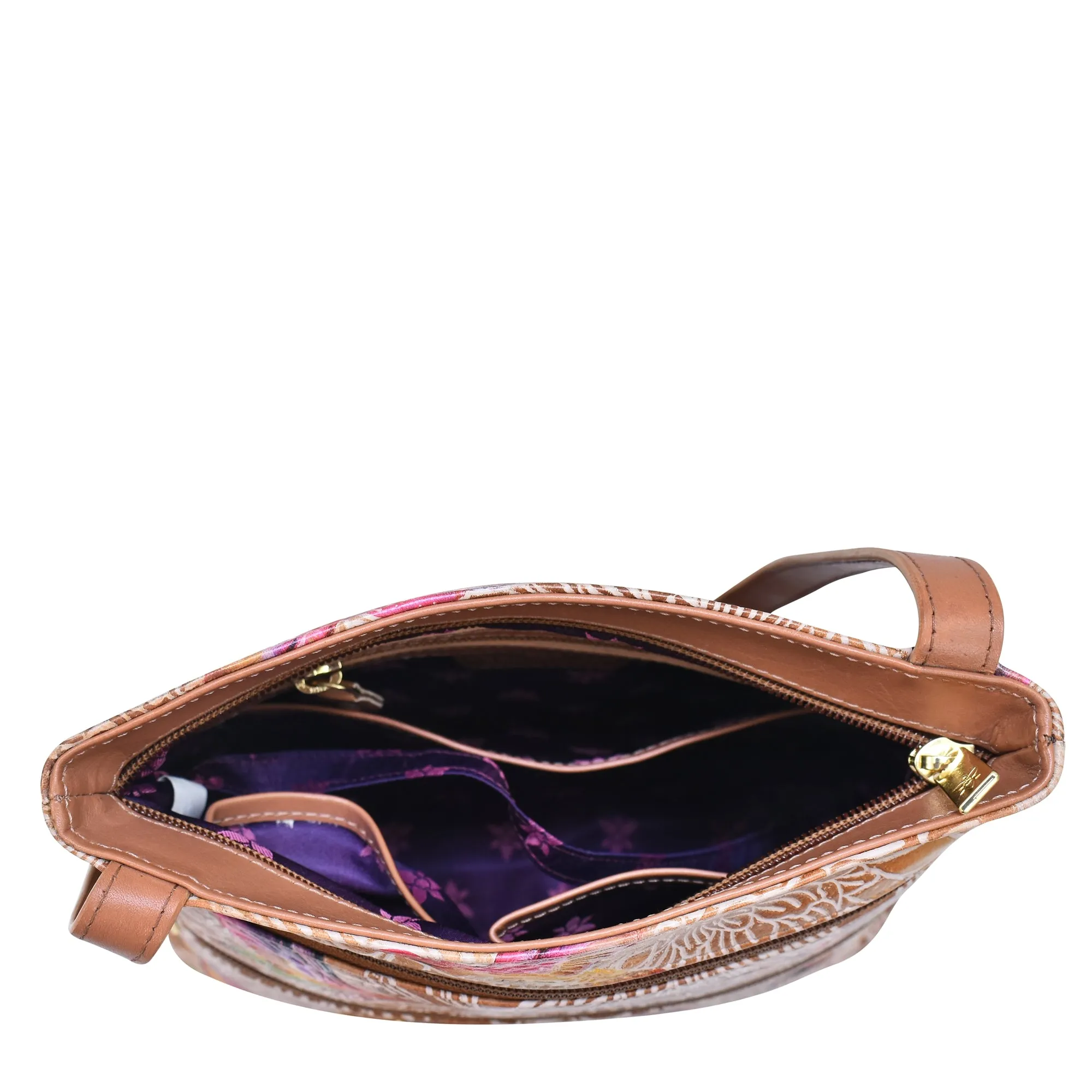 Medium Crossbody With Double Zip Pockets - 447