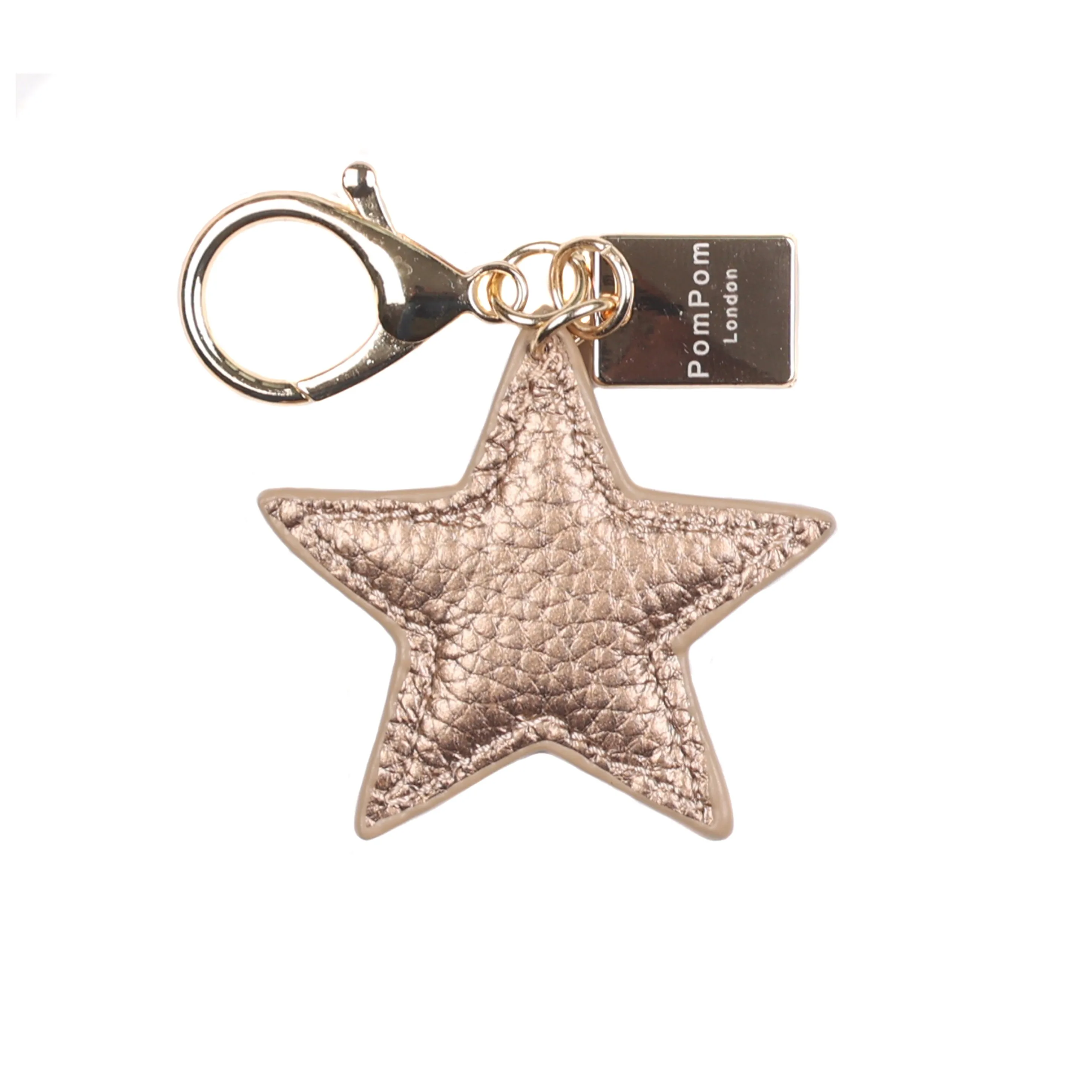 Metallic Bronze Star Keyring