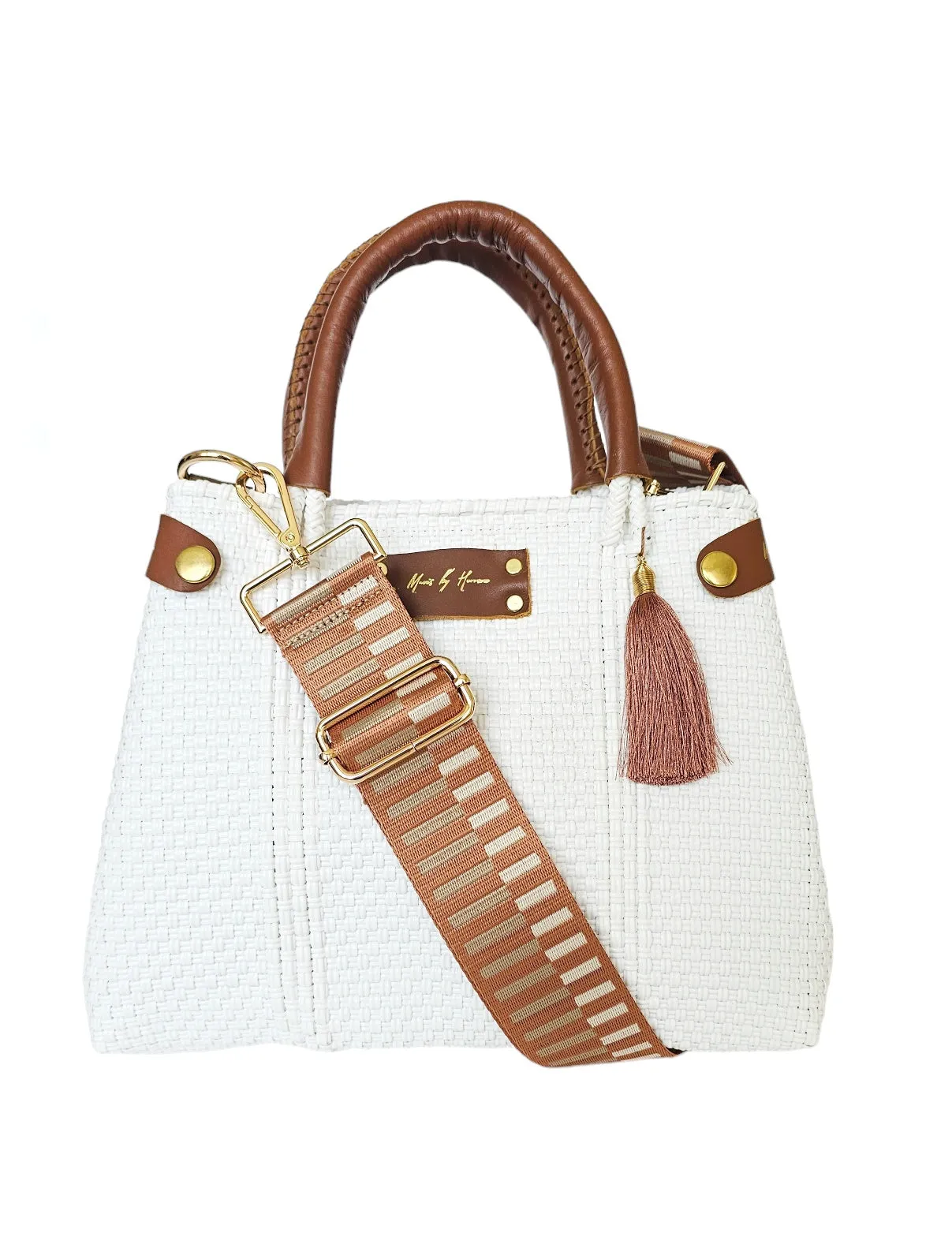 Mini Less Pollution Crossbody Bag - White Pearl