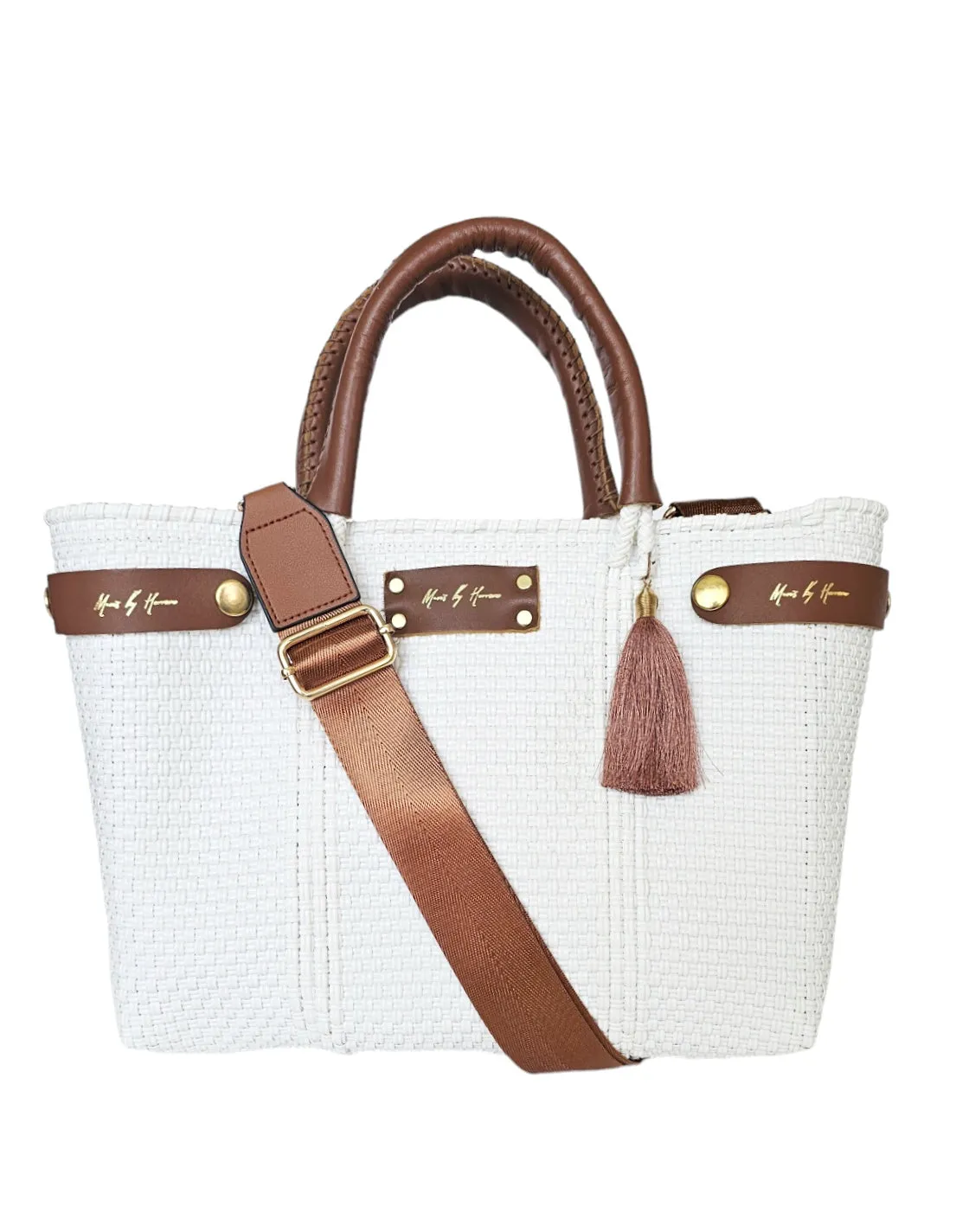 Mini Less Pollution Crossbody Bag - White Pearl