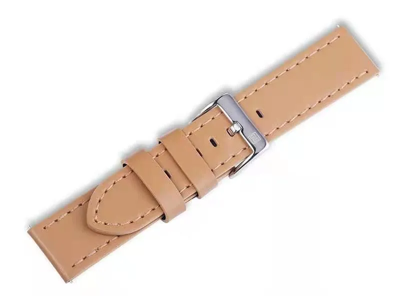 NAVIFORCE Genuine Leather Watch Band 23mm Brown Men Watchband Strap Watch Accessories Waterproof With Buckle G02