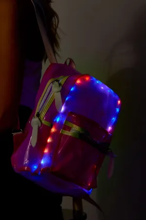 Neon Pink LED Bubble Bag