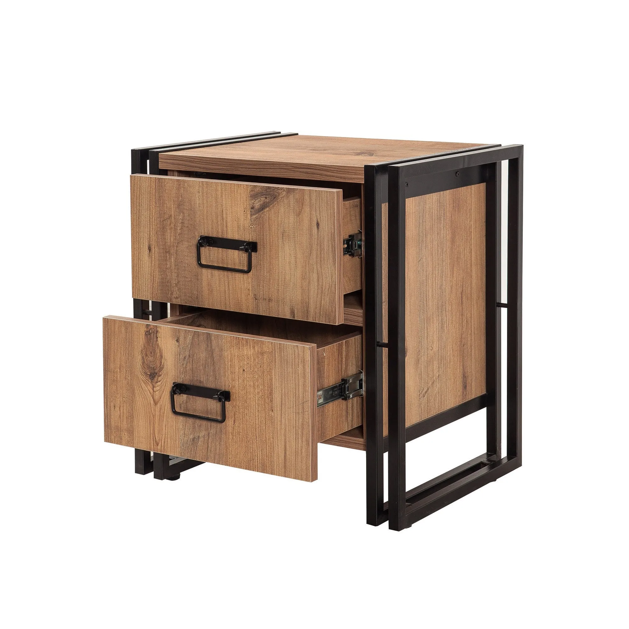 Nightstand Cosmo Komodin - Atlantic Pine Black