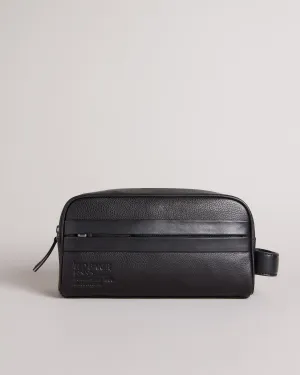 Paty Ted Baker Branded Leather Washbag Black