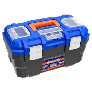 Plastic Tool Box Storage Organizer Case w/ (Metal Buckle) 16 inches & 19 inches