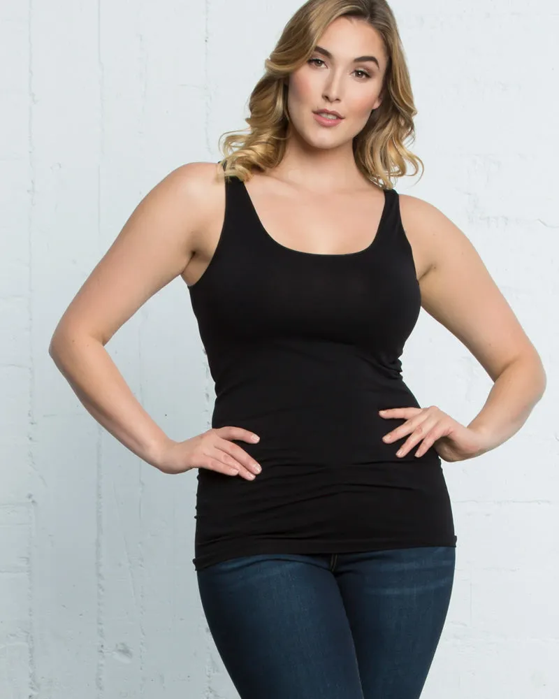 Plus Size Scoopneck Tank by Skinnytees