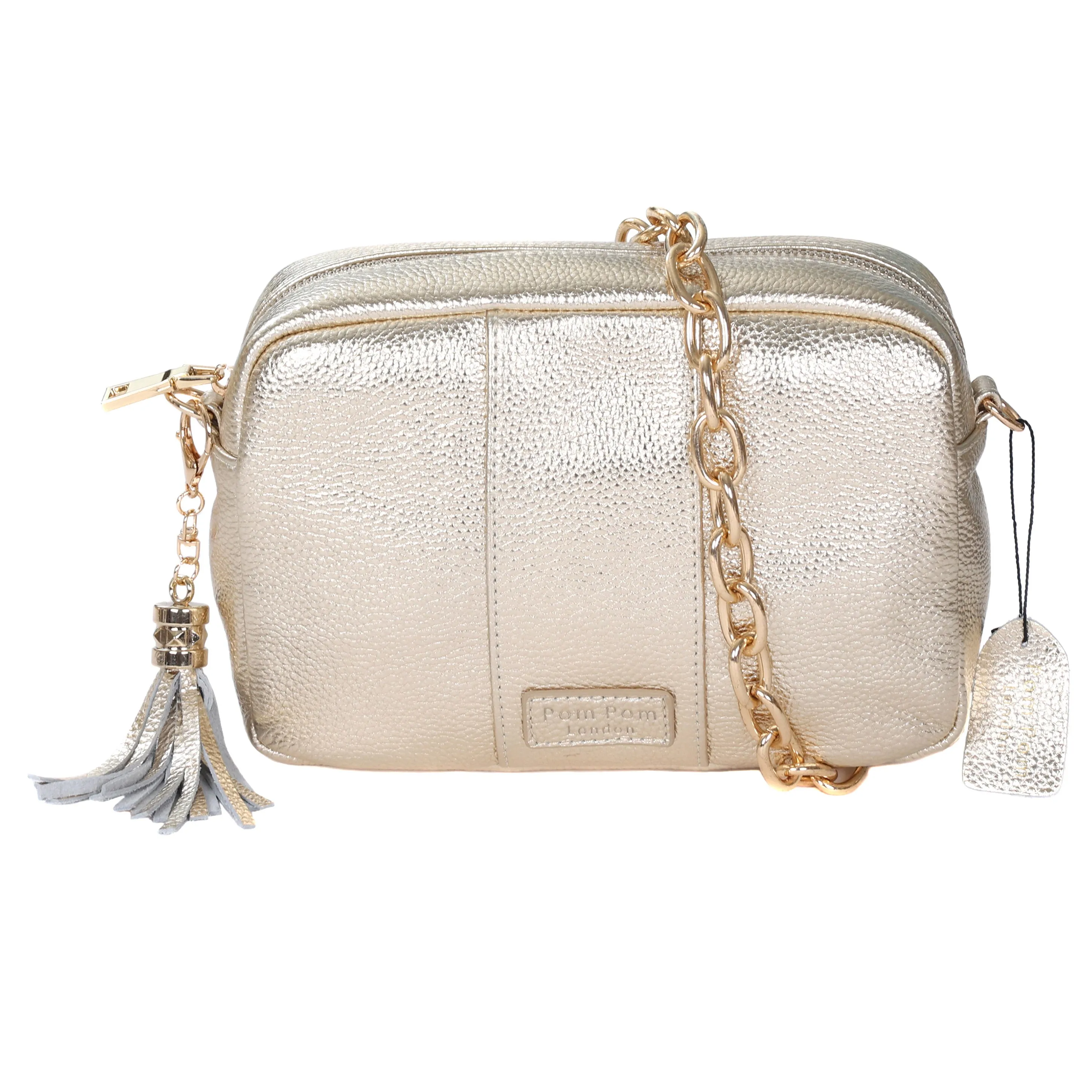 Pom Pom London City Bag Metallic Gold