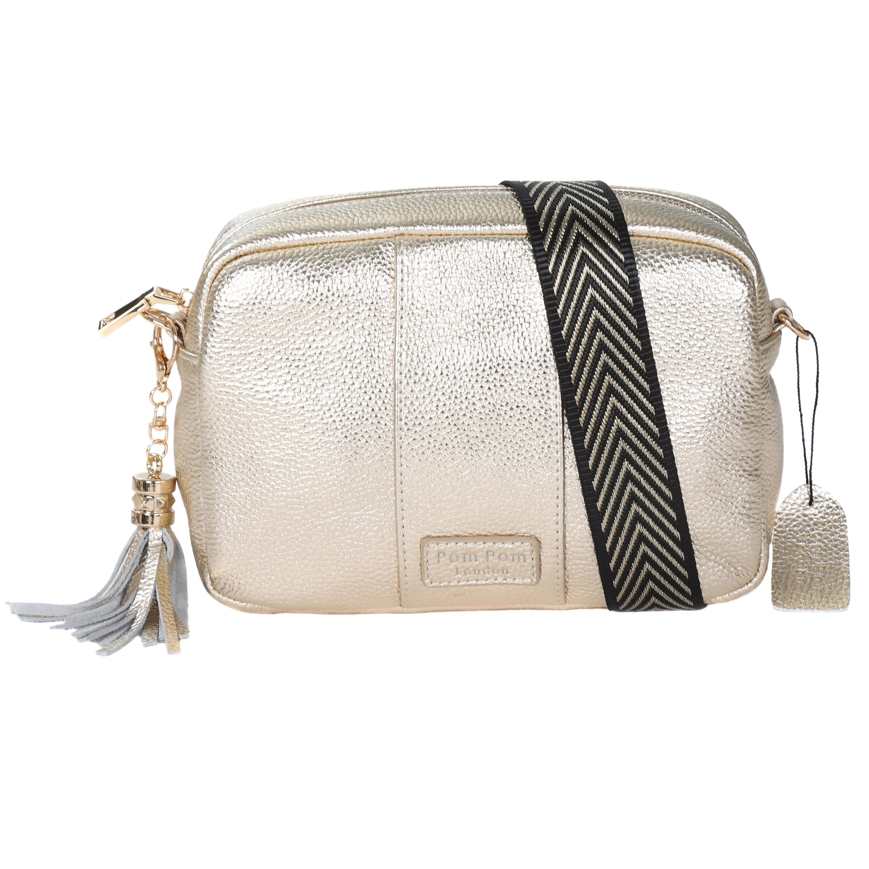 Pom Pom London City Bag Metallic Gold