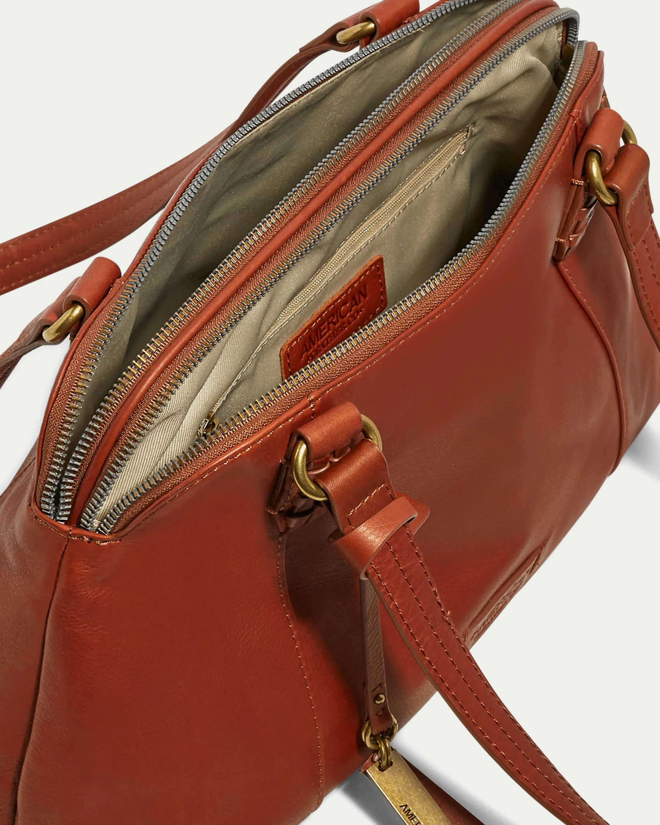 Poppy Double Zip Satchel