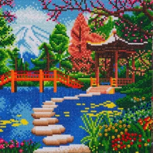 "Gardens of Fuji" Crystal Art Kit 30x30cm