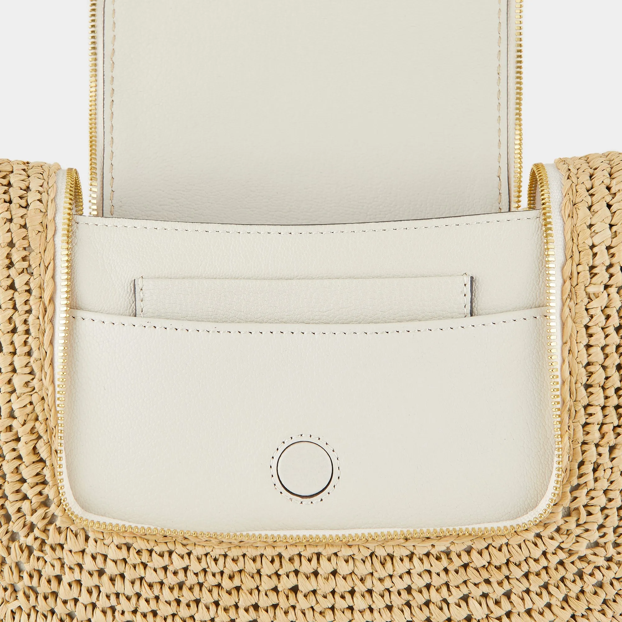 Raffia Vere Small Soft Satchel Cross-body