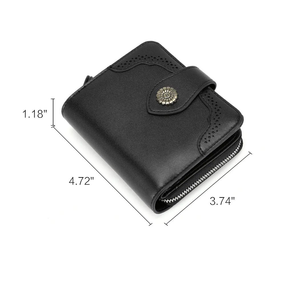 Rozenn  Full Grain Leather Money Clip Wallet —— Small Bifold