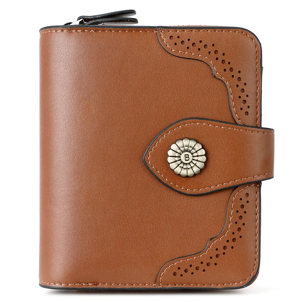 Rozenn  Full Grain Leather Money Clip Wallet —— Small Bifold