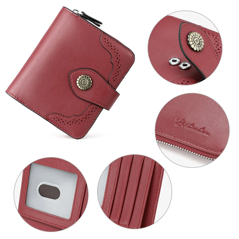 Rozenn  Full Grain Leather Money Clip Wallet —— Small Bifold