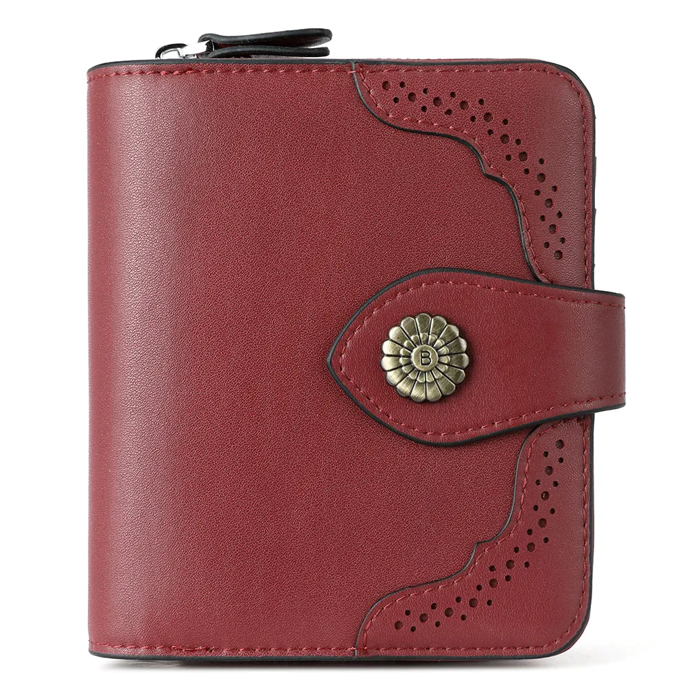 Rozenn  Full Grain Leather Money Clip Wallet —— Small Bifold