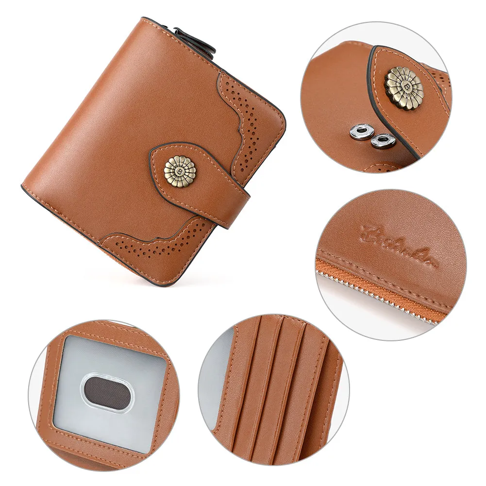 Rozenn  Full Grain Leather Money Clip Wallet —— Small Bifold