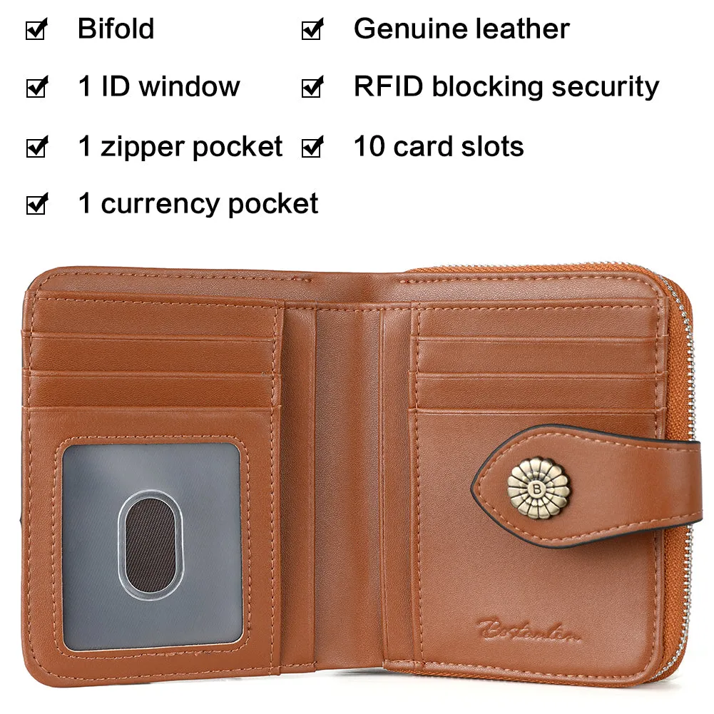 Rozenn  Full Grain Leather Money Clip Wallet —— Small Bifold