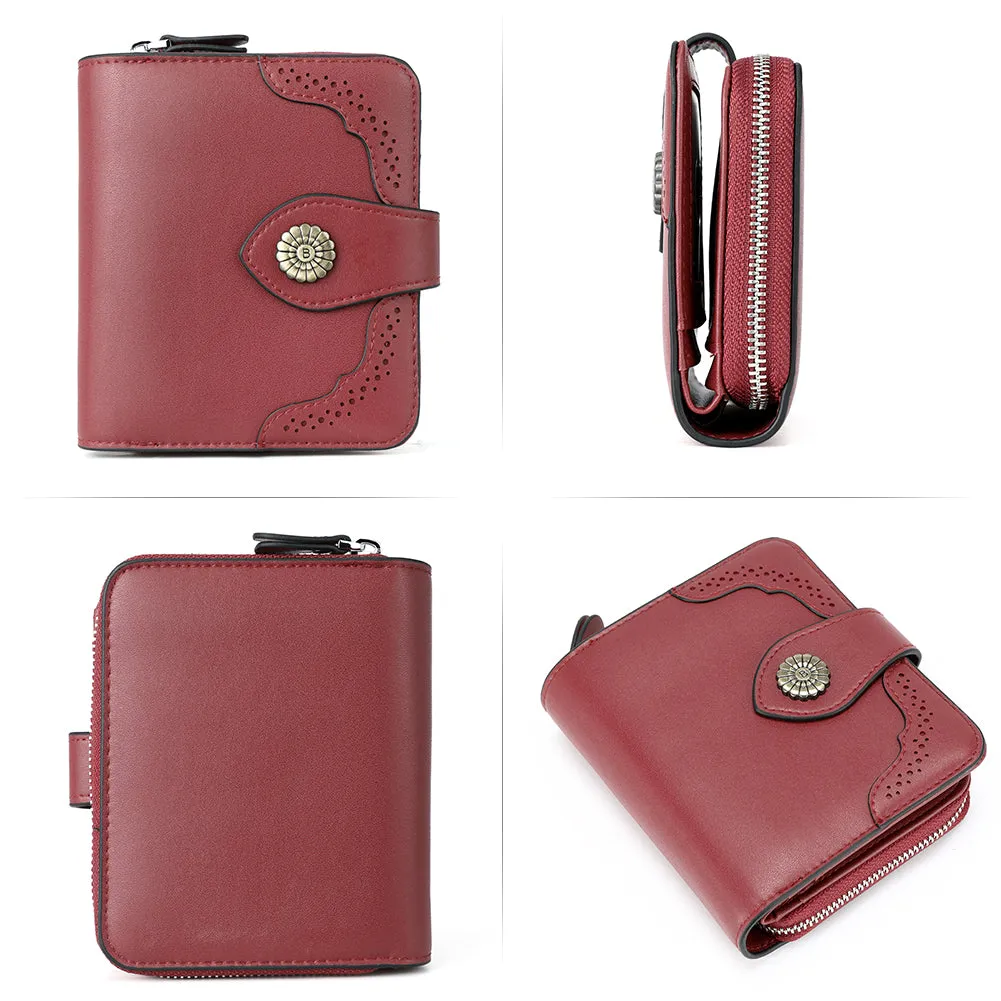 Rozenn  Full Grain Leather Money Clip Wallet —— Small Bifold