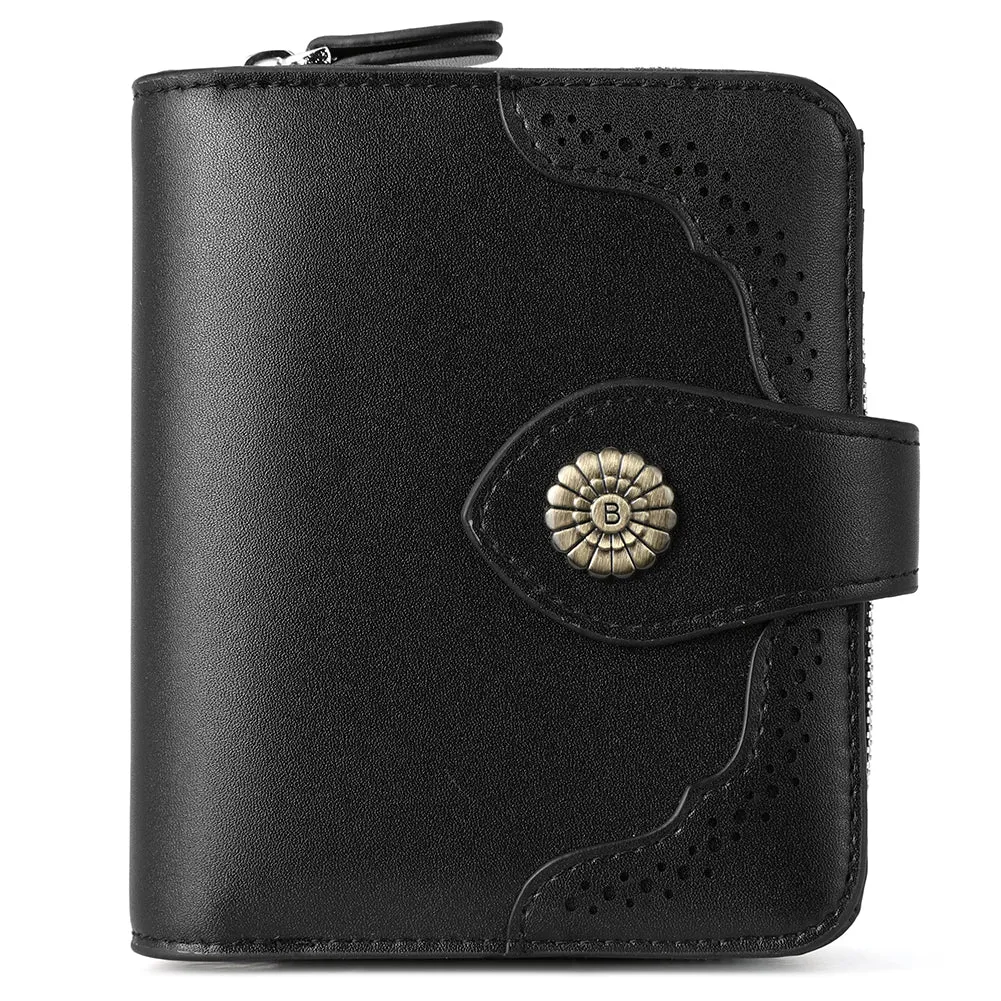 Rozenn  Full Grain Leather Money Clip Wallet —— Small Bifold