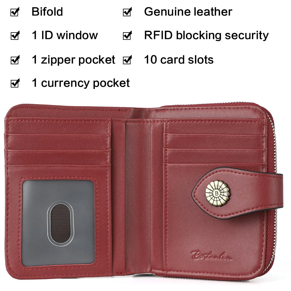 Rozenn  Full Grain Leather Money Clip Wallet —— Small Bifold