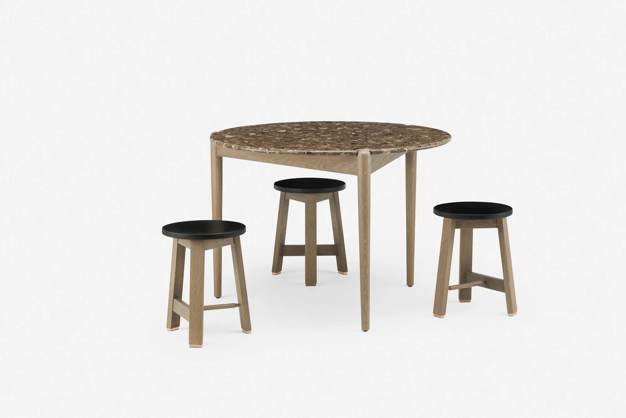 SIDEKICKS SMALL DINING TABLE WITH TERRAZZO TOP