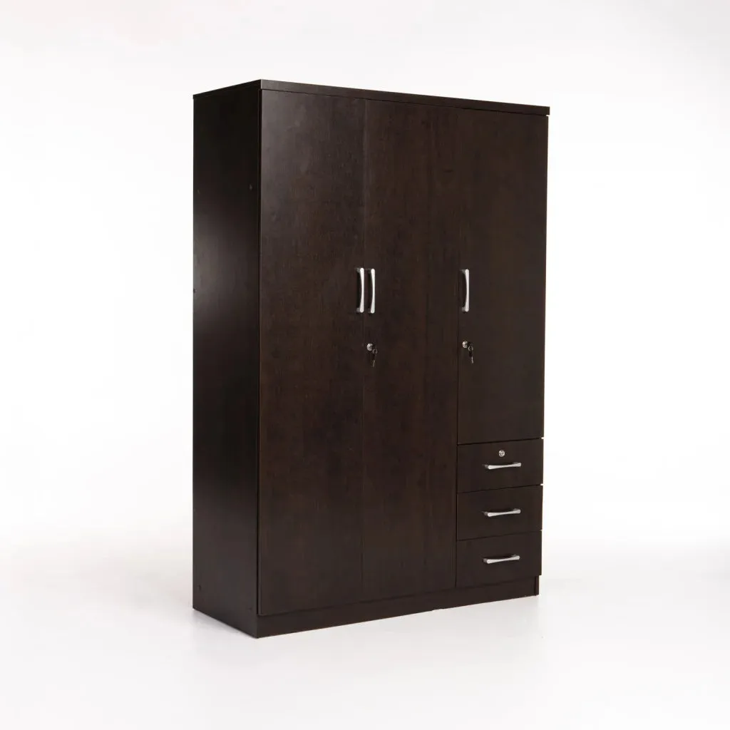 TITAN 3 DOOR 3 DRAWER DELUXE ROBE