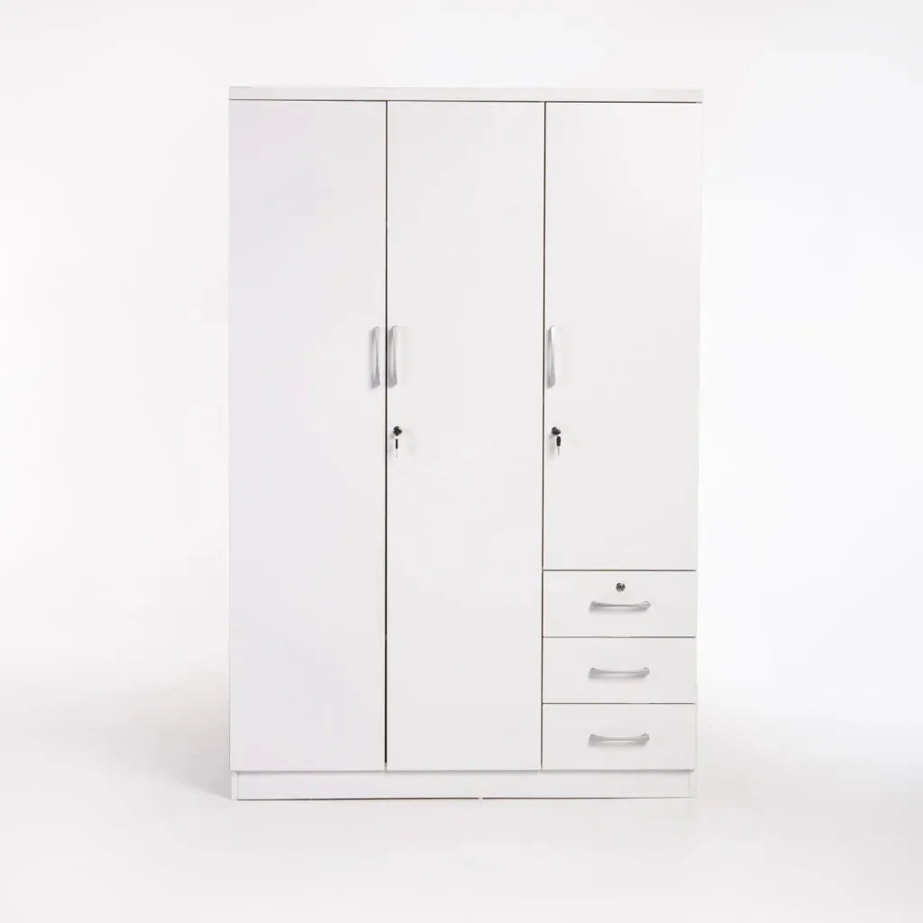 TITAN 3 DOOR 3 DRAWER DELUXE ROBE