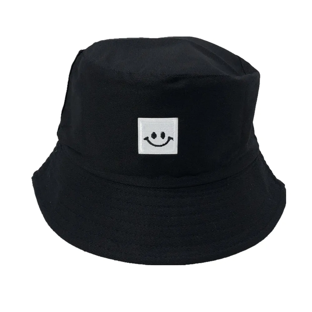 Unisex Embroidered Alien Foldable Bucket Hat Beach Sun  Street Headwear Fisherman Outdoor  Men and Woman Cap