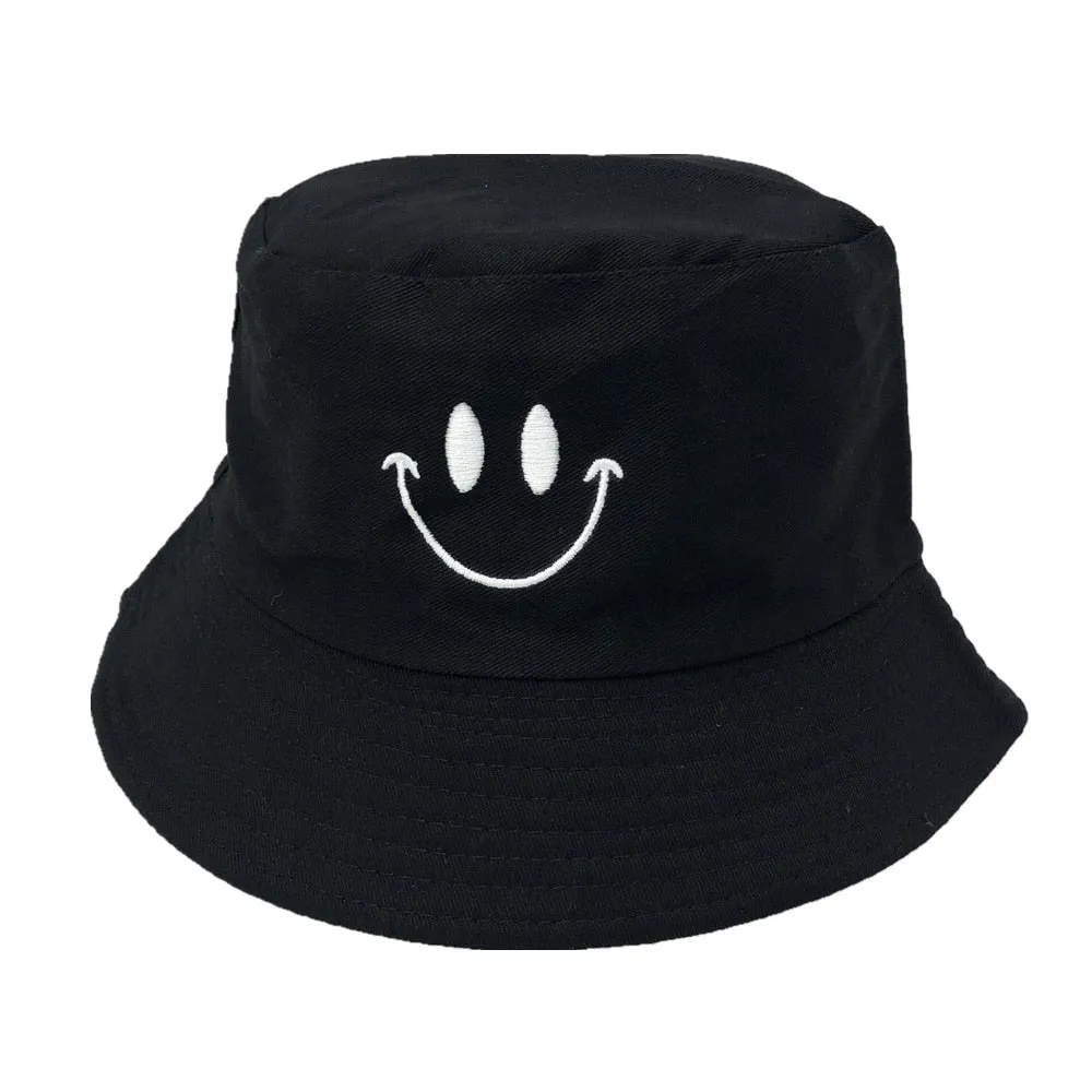 Unisex Embroidered Alien Foldable Bucket Hat Beach Sun  Street Headwear Fisherman Outdoor  Men and Woman Cap