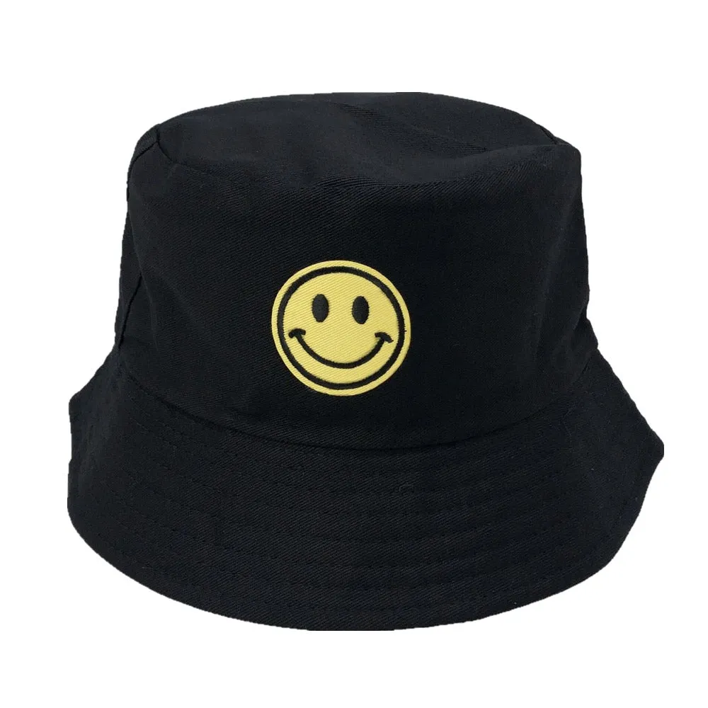 Unisex Embroidered Alien Foldable Bucket Hat Beach Sun  Street Headwear Fisherman Outdoor  Men and Woman Cap