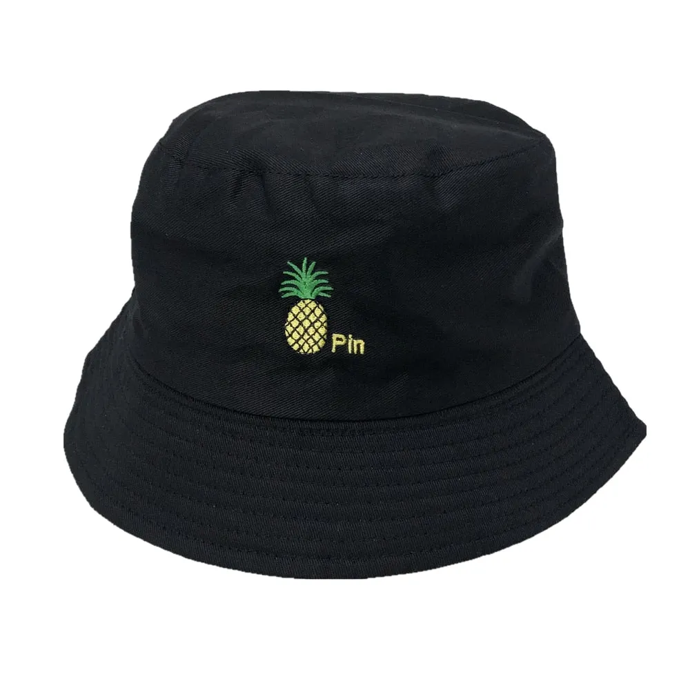 Unisex Embroidered Alien Foldable Bucket Hat Beach Sun  Street Headwear Fisherman Outdoor  Men and Woman Cap