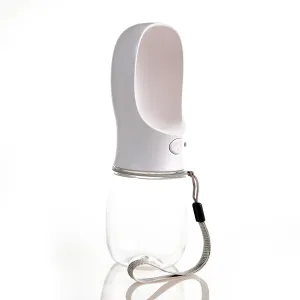 White On-The-Go Dog Water Bottle