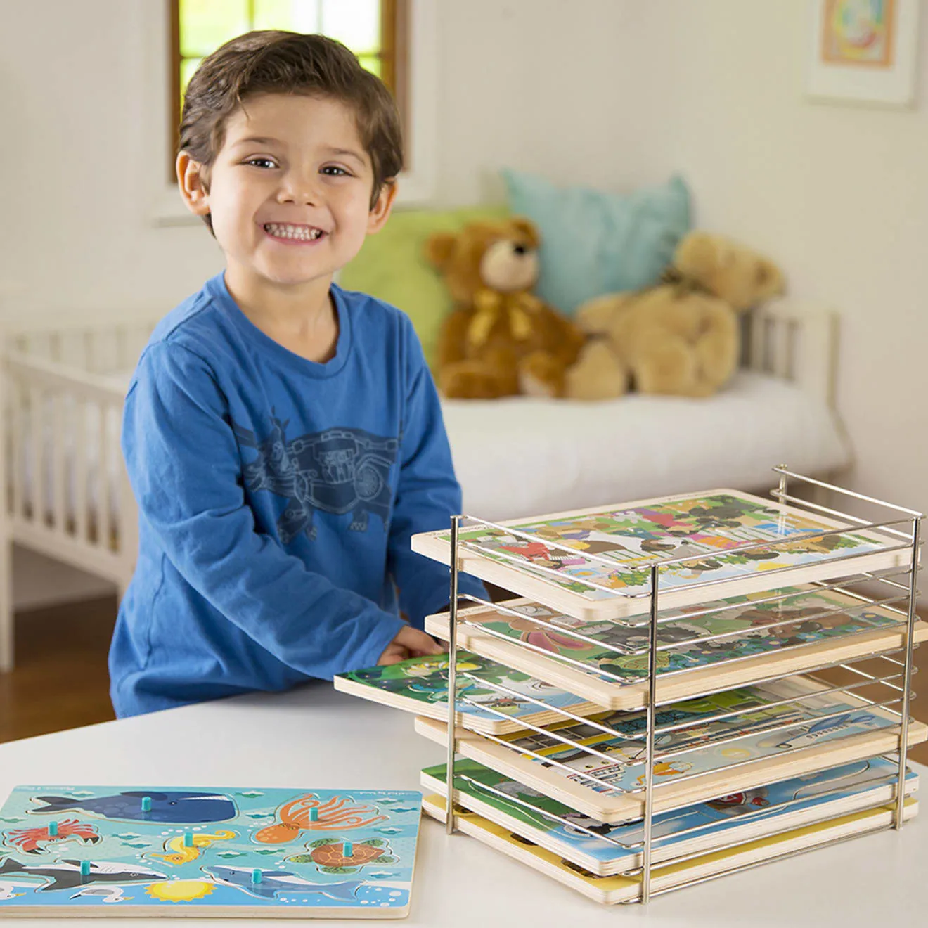 Wire Puzzle-Storage Rack