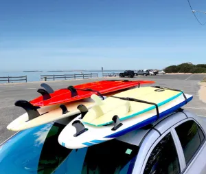 Wrap Rax Double Surfboard Car Rack | Universal Soft Rack